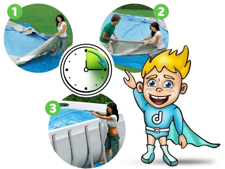 Bestway, basen stelażowy z pompą filtrującą i drabinką, prostokątny, 549-274-122 cm, 12w1