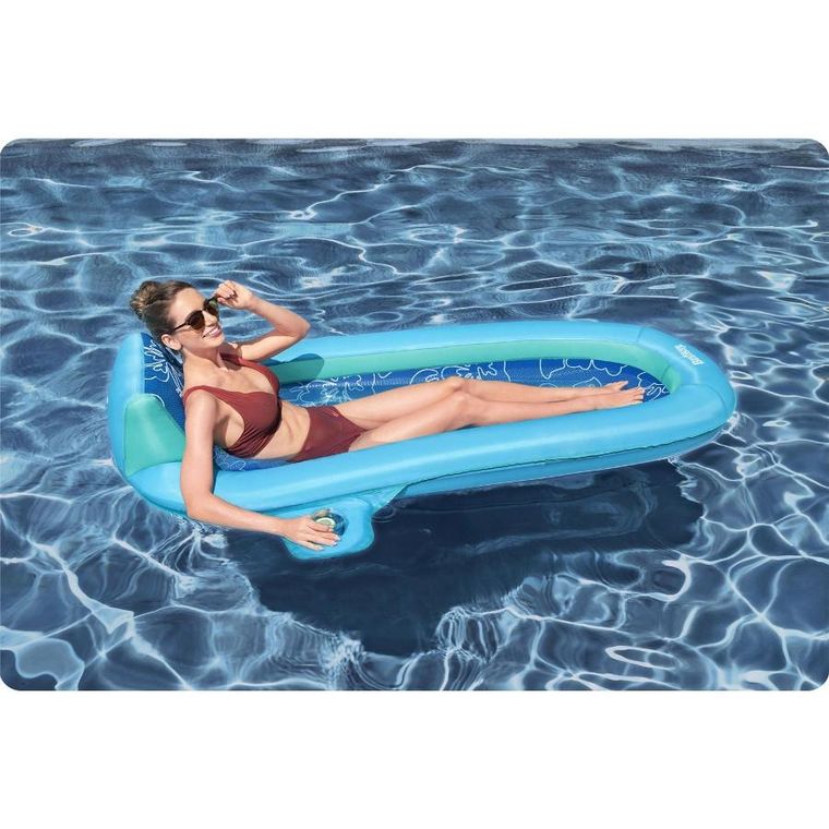 Bestway, dmuchany materac do pływania z oparciem