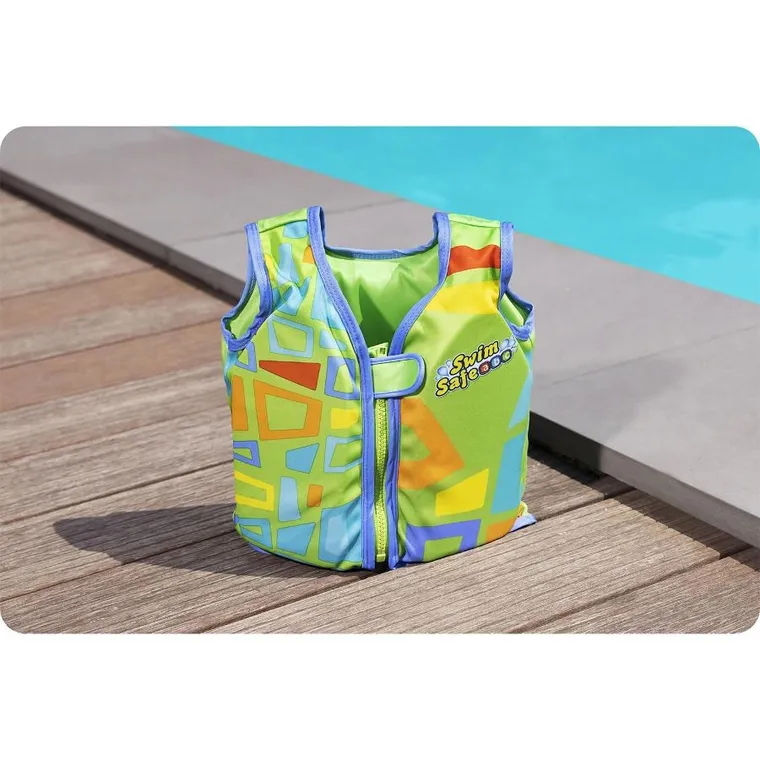 Bestway, kamizelka do nauki pływania, zielona dla dzieci, S/M