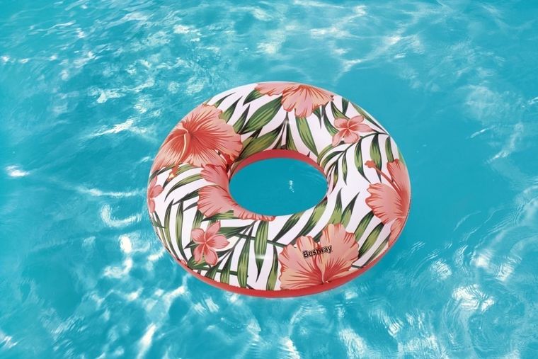 Bestway, koło do pływania, kwiaty, 107 cm