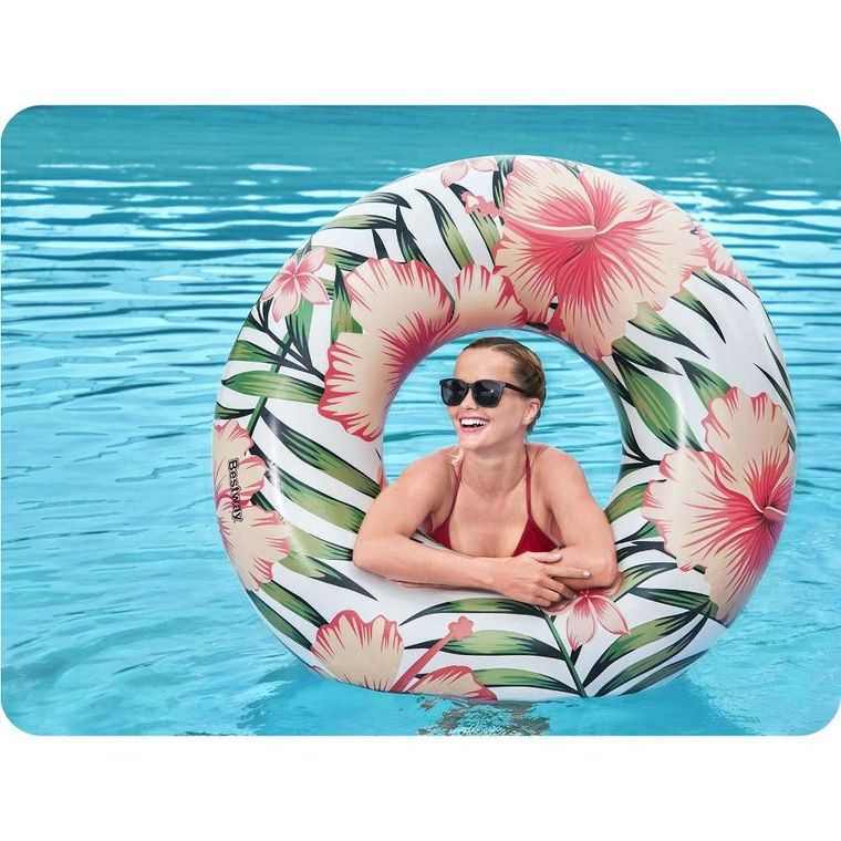 Bestway, koło do pływania, różowe, 119 cm