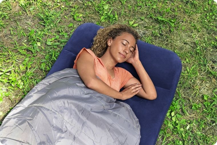 Bestway, materac dmuchany z pompką, 185-76-28 cm