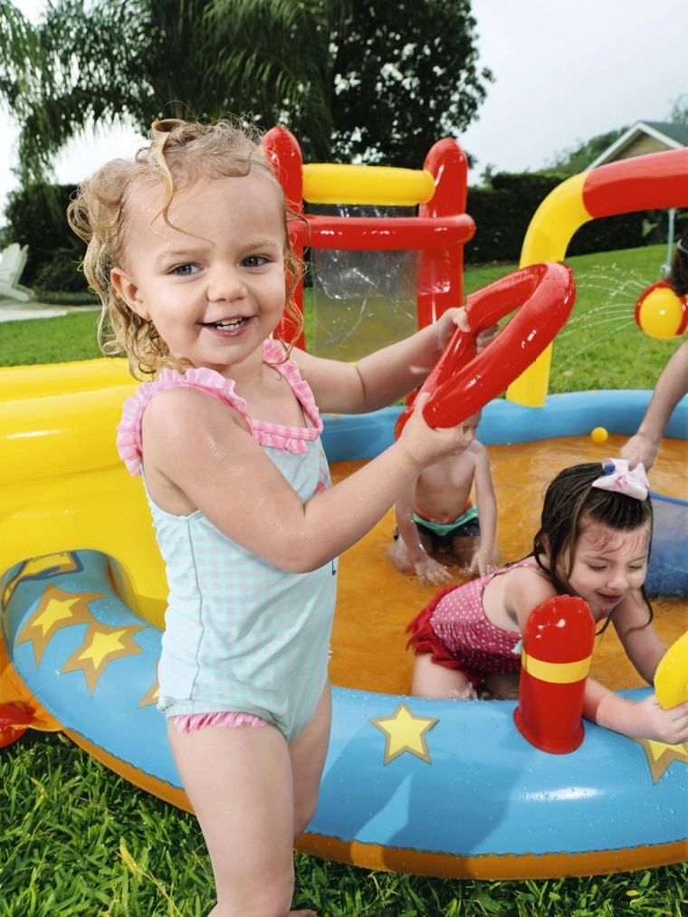 Bestway, Nocny obóz, dmuchany plac zabaw, 435-213-117 cm