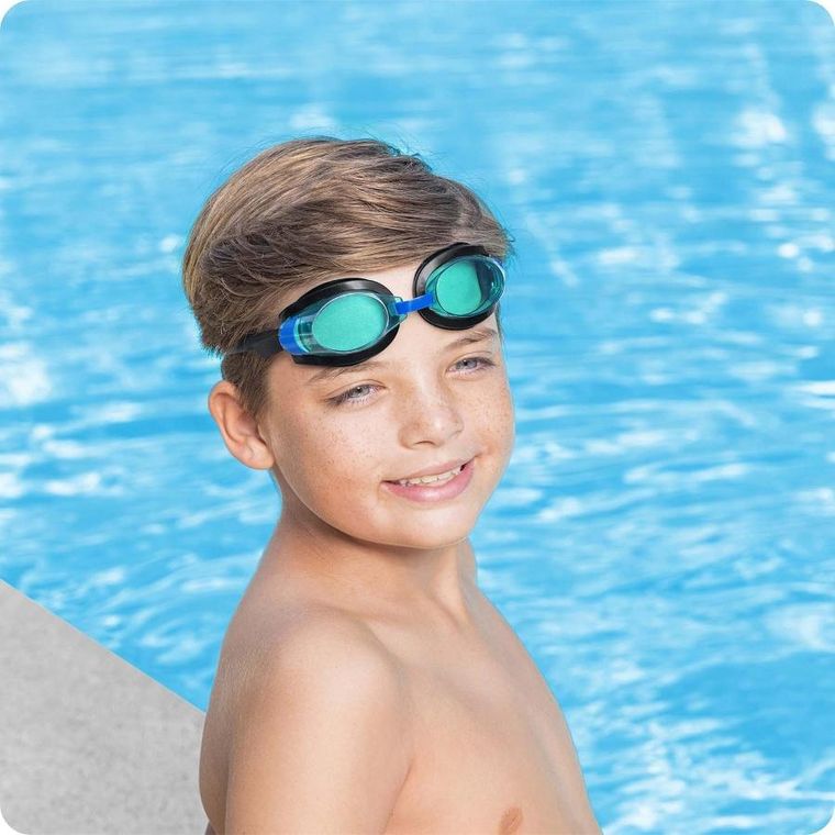 Bestway, okularki do pływania, dla dzieci niebieskie
