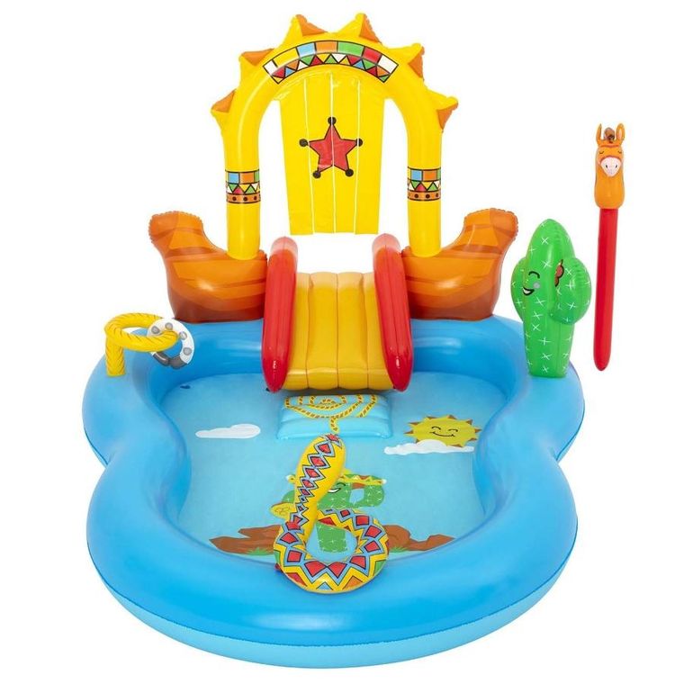 Bestway, plac zabaw dmuchany, Dziki Zachód, 264-188-140 cm