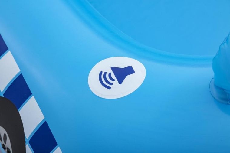 Bestway, policja, łódka do pływania z dźwiękiem, 97-74 cm