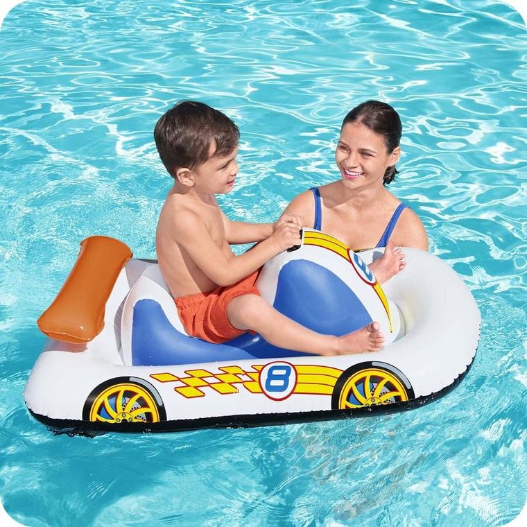 Bestway, pontonik dla dzieci, samochód wyścigowy