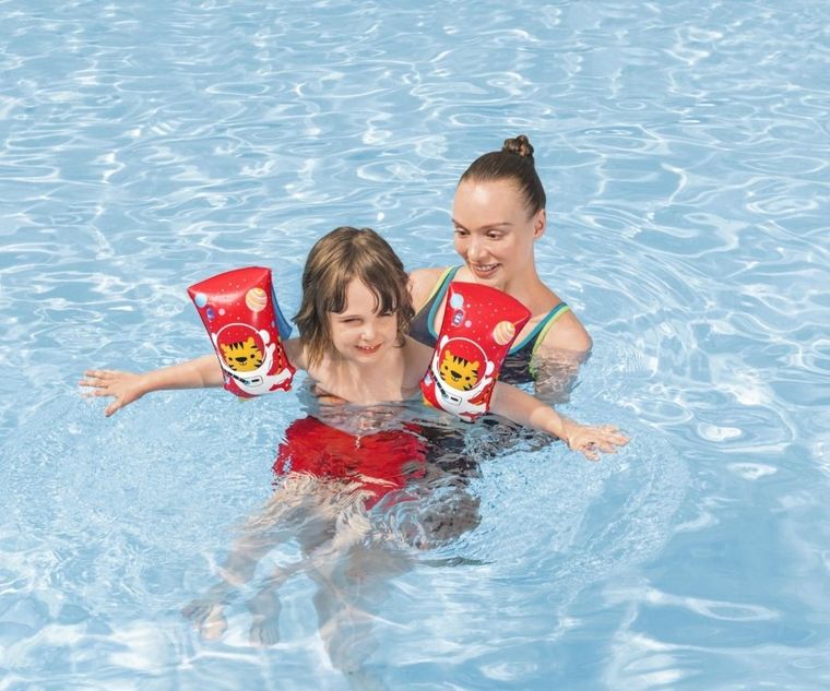 Bestway, rękawki do nauki pływania, tygrys kosmonauta, 30-15 cm