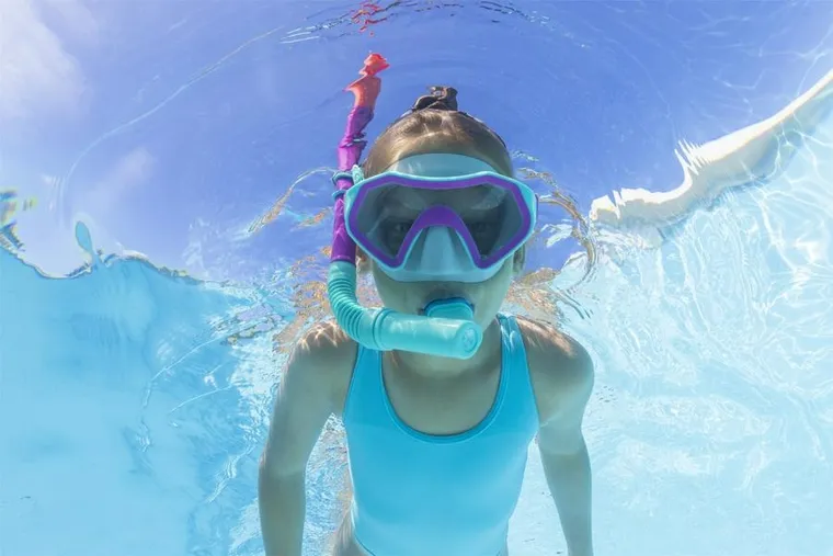 Bestway, zestaw do nurkowania, różowy