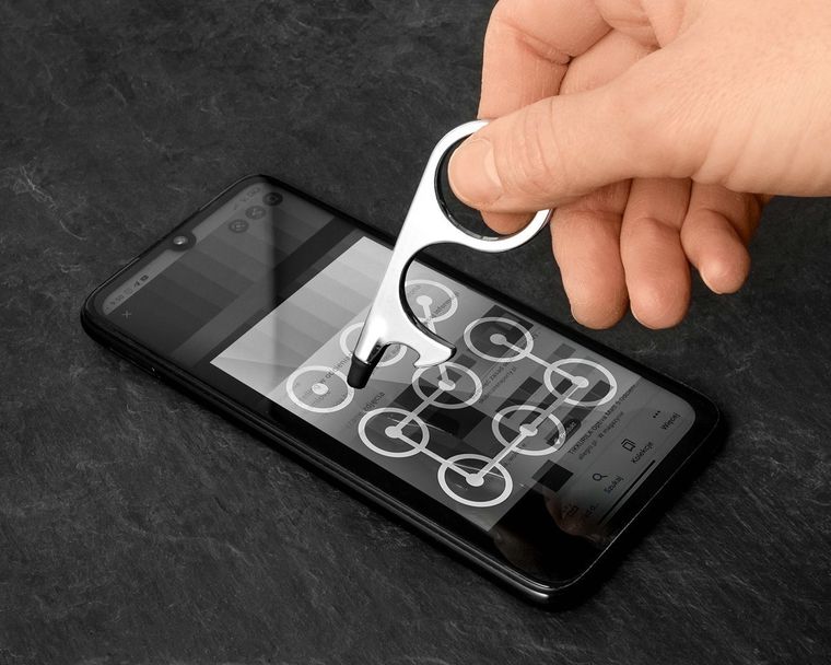 Bezdotykowy dotykacz, srebrny