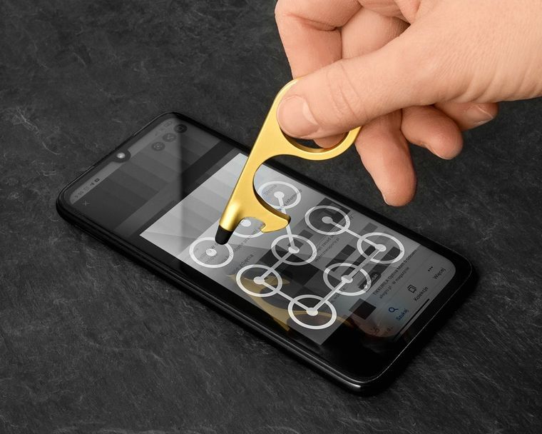 Bezdotykowy dotykacz, złoty