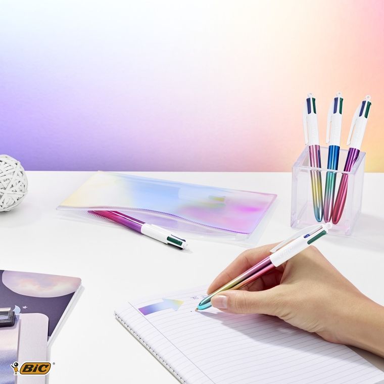 Bic, 4 Colours, Gradient, długopis kulkowy z 4 wkładami