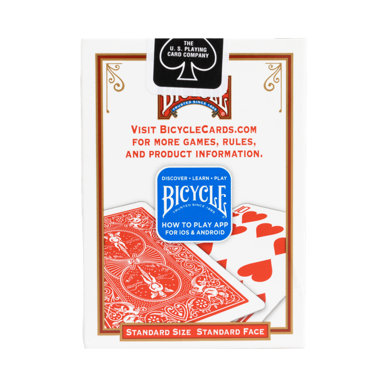Bicycle, Gold Rider Back, karty do gry, Red/Blue