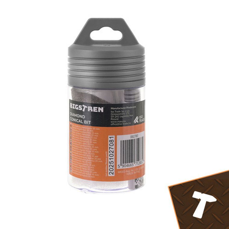 Bigstren, frez stożkowy diamentowy, 35 mm