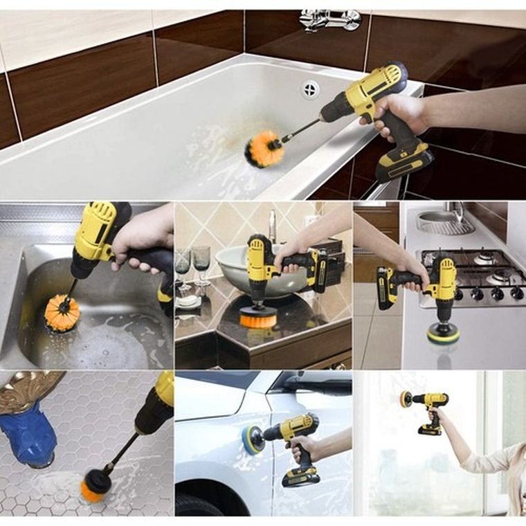 Bigstren, szczotki sprzątające na wiertarkę