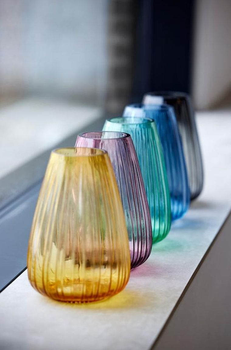 Bitz, Kusintha, wazon, Pink Glass, 22 cm