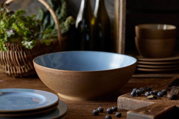 Bitz, talerz deserowy, wood/ocean, 22 cm