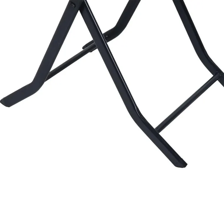 Black Forest, zestaw mebli ogrodowych, dwa krzesła + stolik, czarny