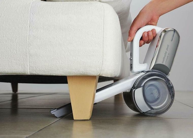 Black&Decker, odkurzacz bezworkowy, ręczny, Pivot PV1820L-QW 35W, biały