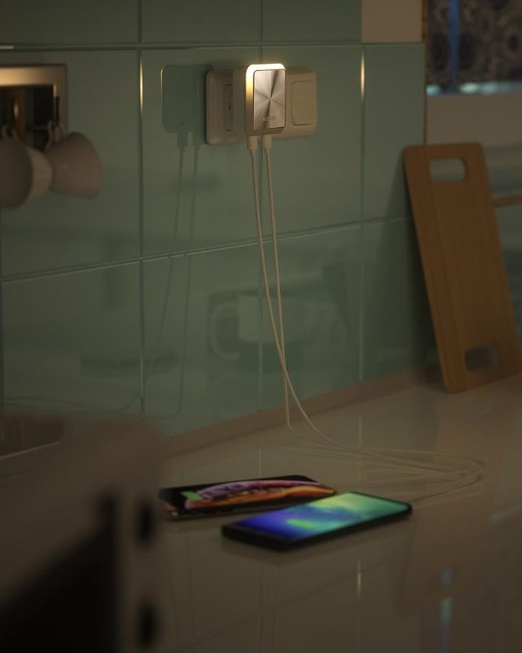 Blitzwolf, lampka nocna do kontaktu z czujnikiem zmierzchu, BW-LT14