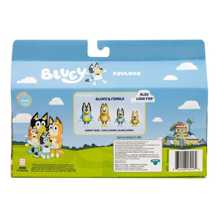 Bluey, Czas na deser, zestaw figurek, 4 sztuki