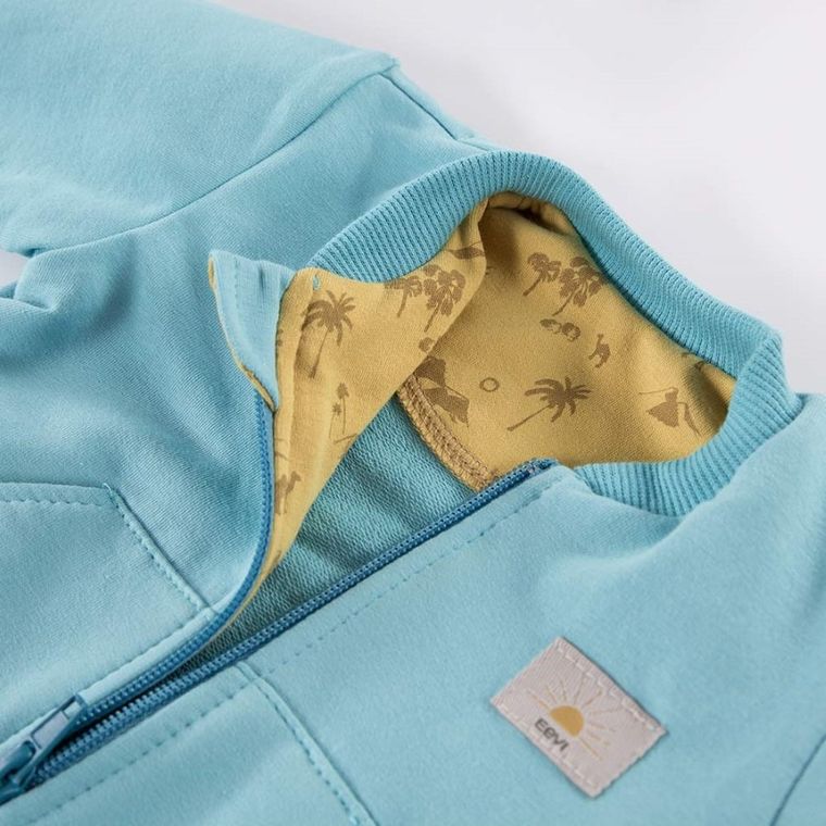 Bluza chłopięca, rozpinana, niebieska, Eevi