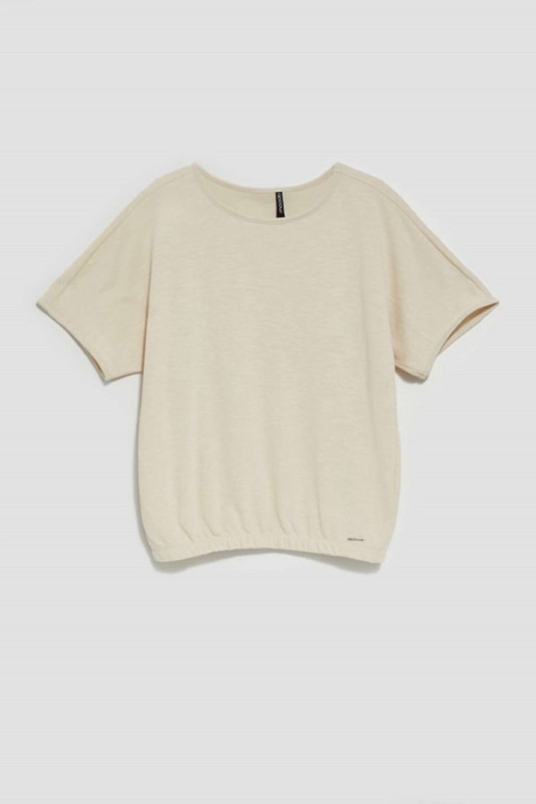 Bluza damska, beżowa, Moodo