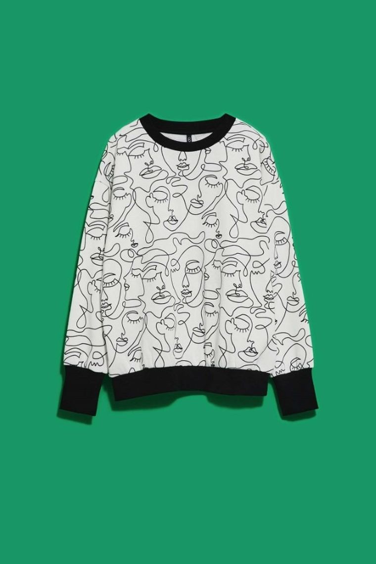 Bluza damska, biała, Moodo