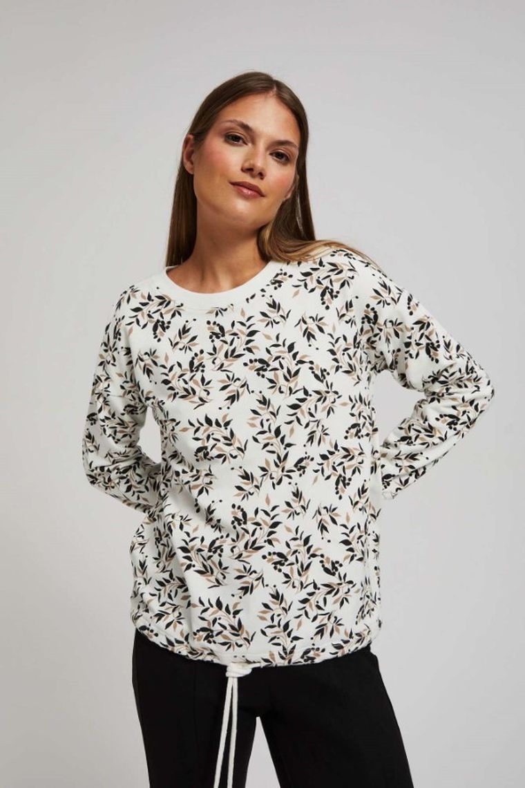 Bluza damska, biała, Moodo