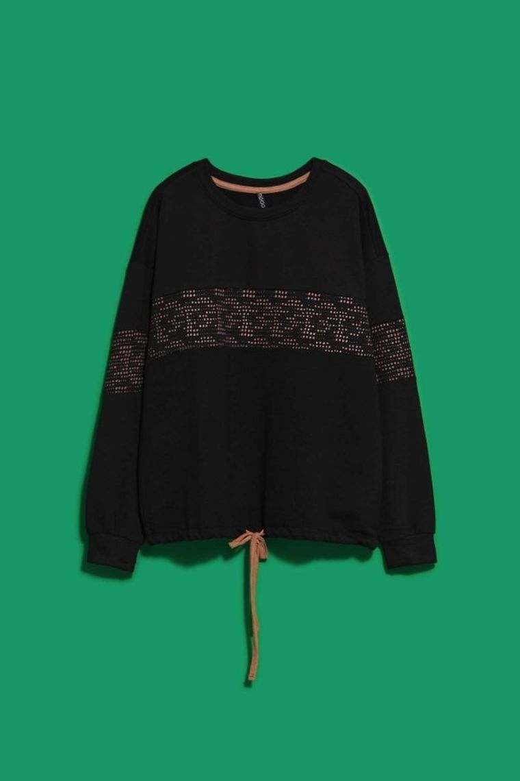 Bluza damska, czarna, Moodo