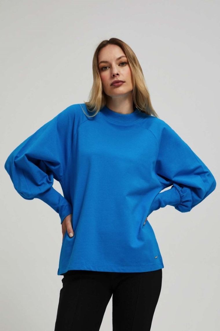 Bluza damska, niebieska, Moodo