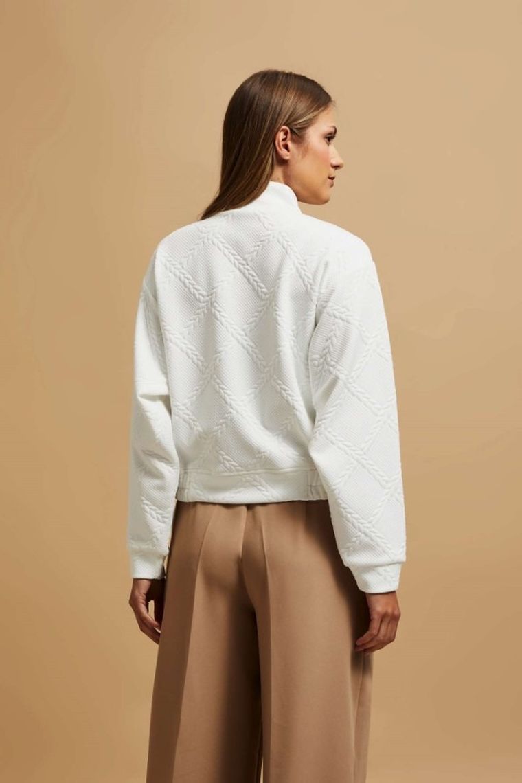 Bluza damska, rozpinana, biała, Moodo