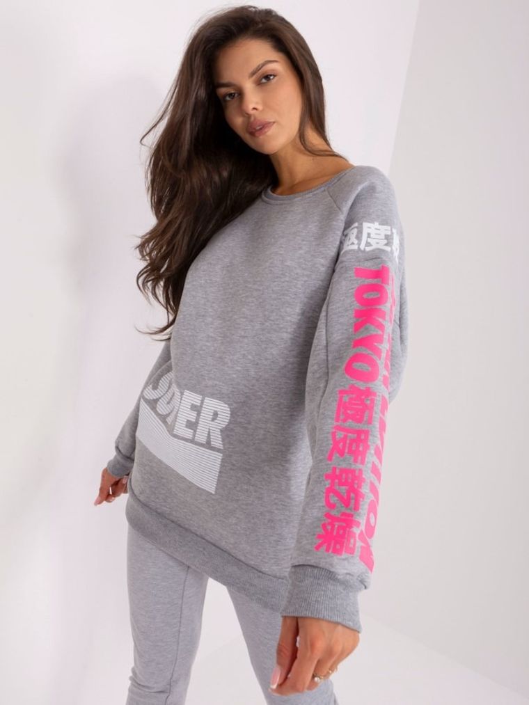 Bluza damska, szara, Lily Rose