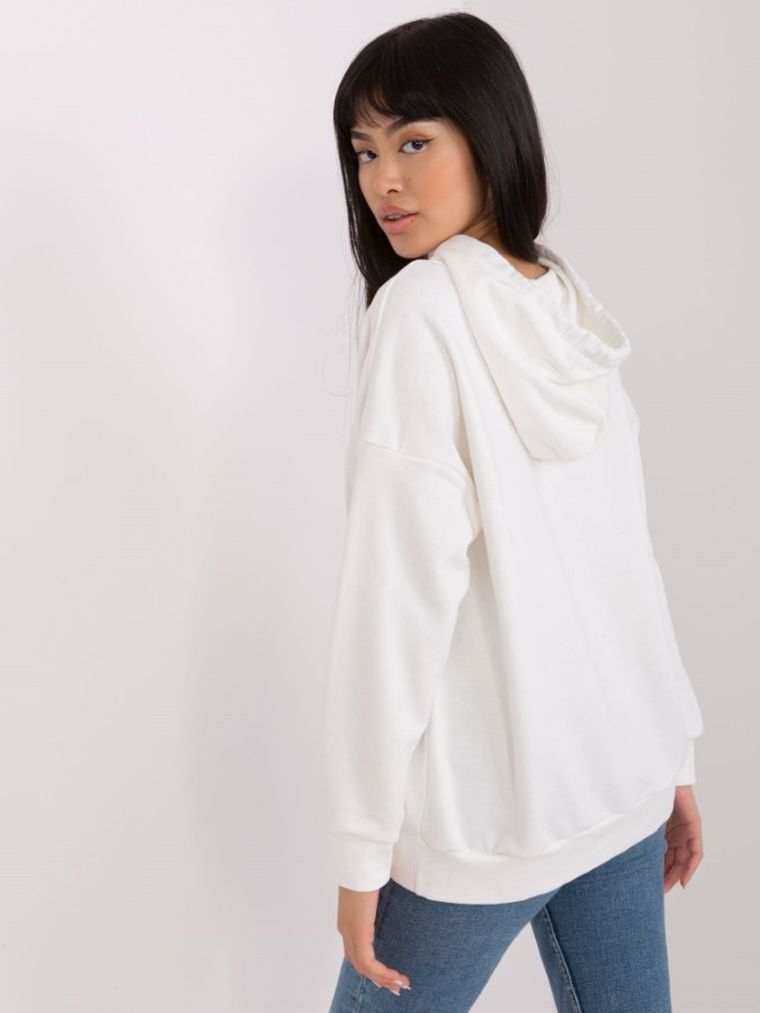 Bluza damska z kapturem, ecru, Lily Rose