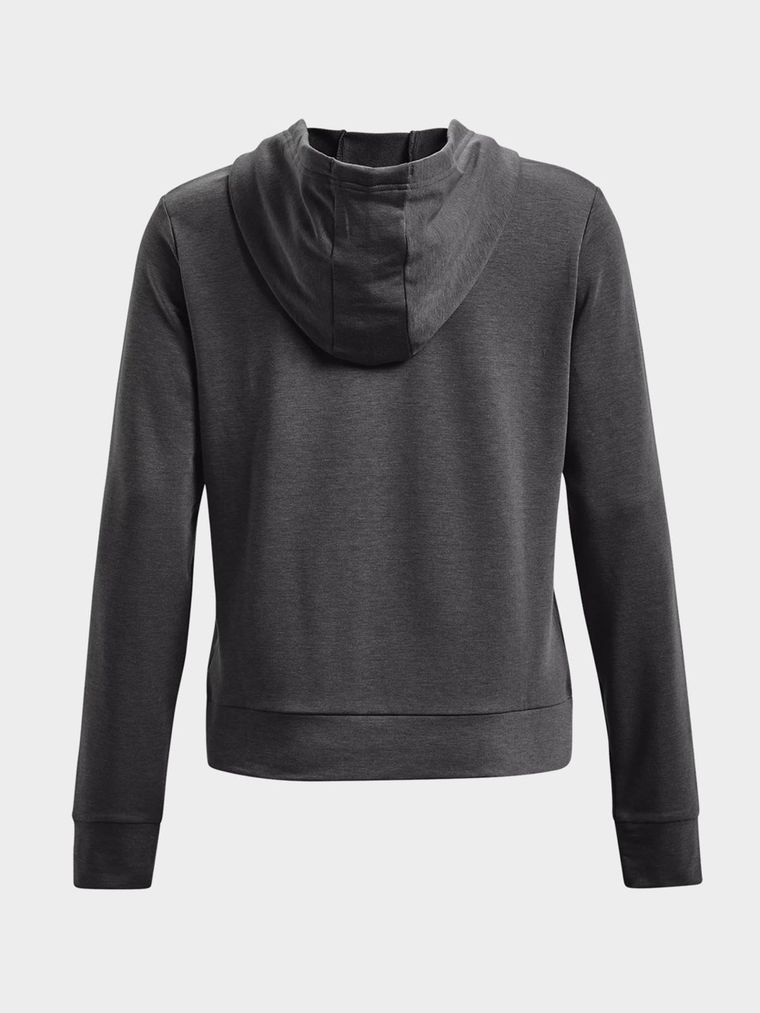 Bluza damska z kapturem, rozpinana, szara, Under Armour