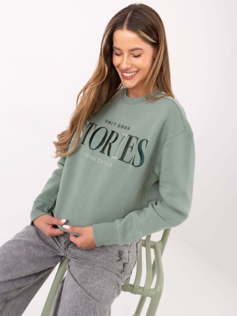 Bluza damska, zielona, Sublevel