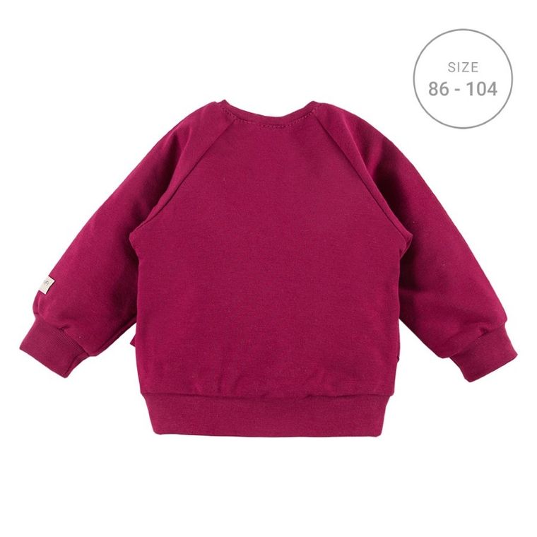 Bluza dziewczęca, bordowa, Eevi