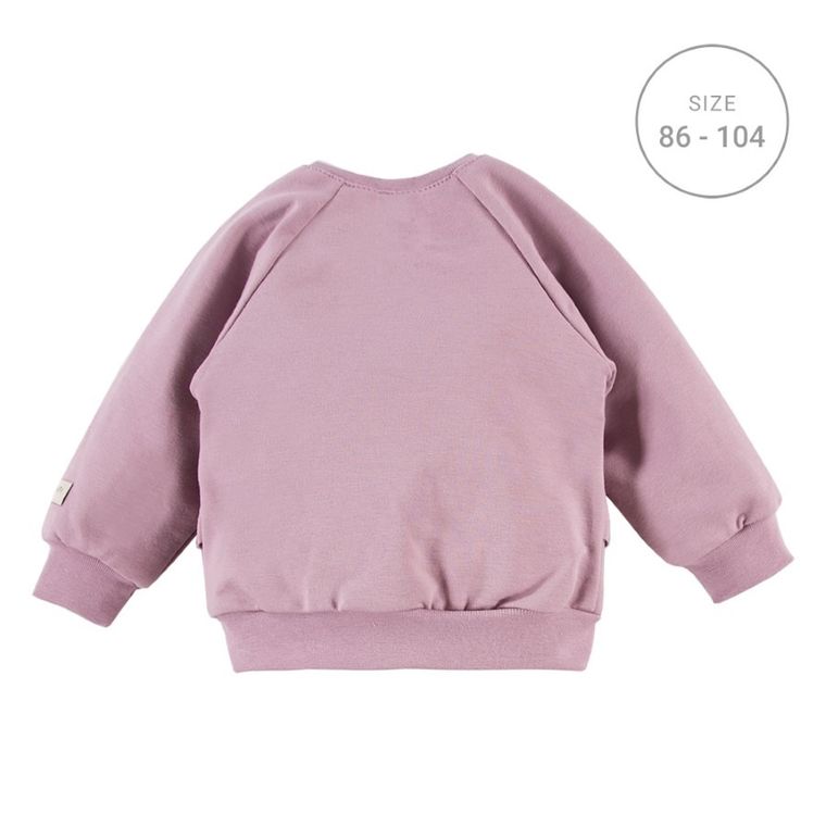 Bluza dziewczęca, fioletowa, falbanki, Eevi