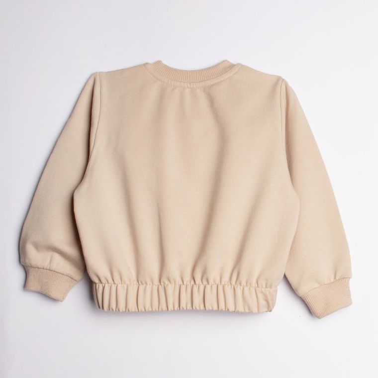 Bluza dziewczęca, rozpinana, beżowa, Nicol