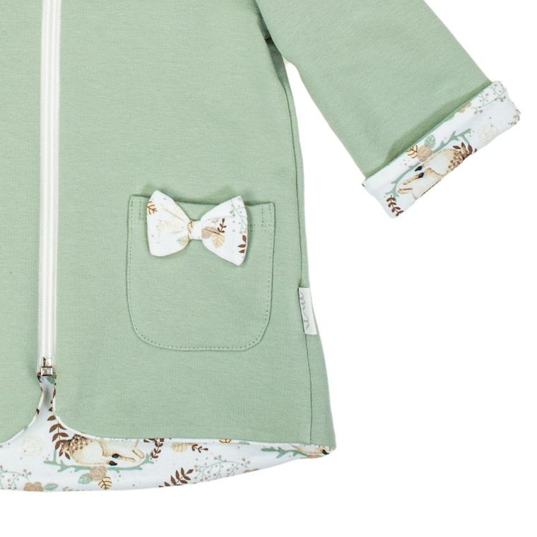 Bluza dziewczęca z kapturem, rozpinana, dwustronna, mix, Nicol