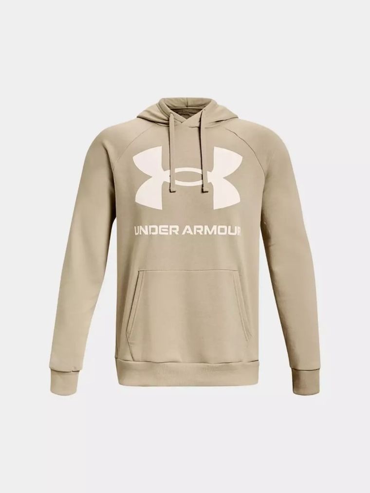 Bluza męska z kapturem, beżowa, Under Armour