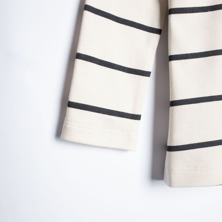 Bluzka chłopięca z długim rękawem, ecru, Nicol