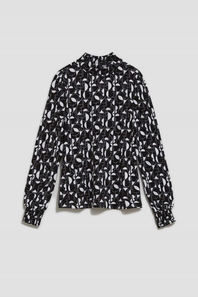 Bluzka damska z długim rękawem, mix, Moodo