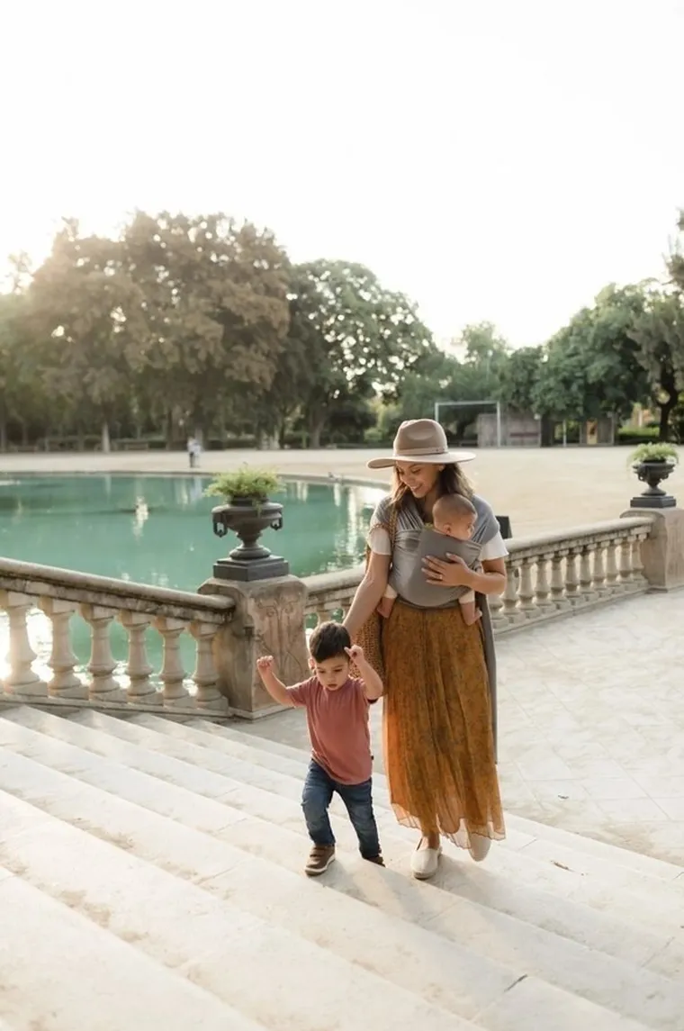 Boba, Wrap, chusta do noszenia dziecka, ciemnoszara