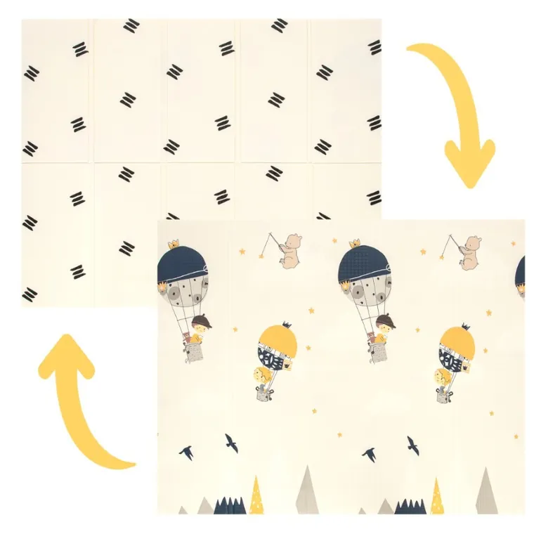 Bocioland, Balony, składana mata piankowa, 150-180 cm