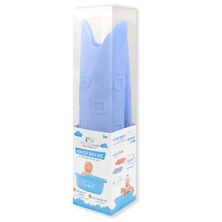Bocioland, Krokodyl, mata antypoślizgowa do kąpieli, niebieski