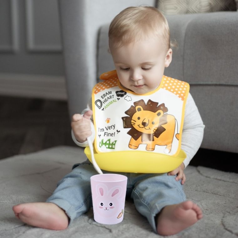 Bocioland, Królik, zestaw naczyń, 5 elementów