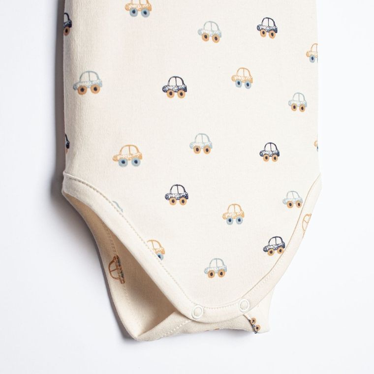 Body chłopięce z krótkim rękawem, beżowe, Nicol