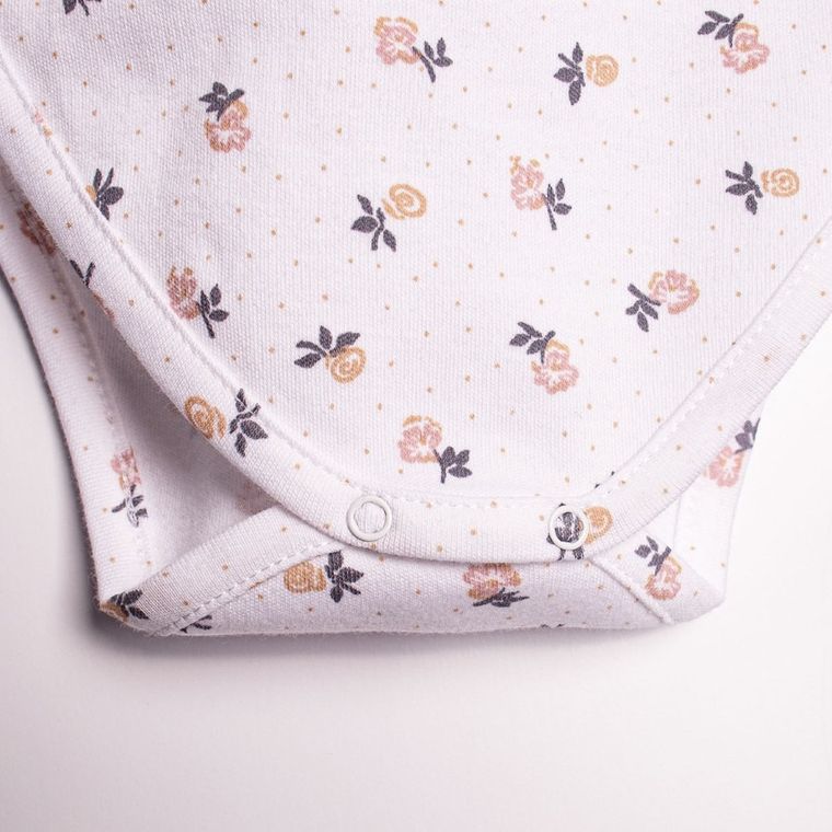 Body dziewczęce z krótkim rękawem, białe, Nicol