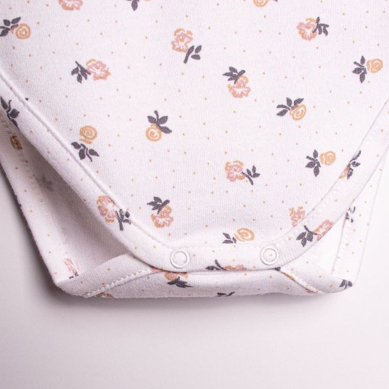 Body dziewczęce z krótkim rękawem, białe, Nicol